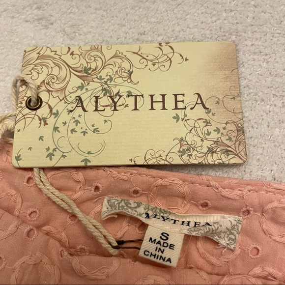 NWT- Alythea Textured Lace Pink Shorts.  Size S - Picture 3 of 7